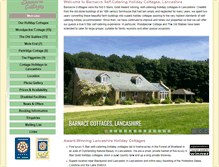 Tablet Screenshot of barnacre-cottages.co.uk